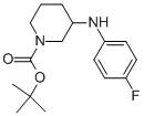 1-BOC-3-(4-FLUORO-PHENYLAMINO)-PIPERIDINE Struktur