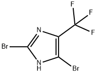 2,4-Dibromo-5-(trifluoromethyl)-1H-imidazole Struktur