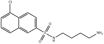 N-(4-aminobutyl)-5-chloro-2-naphthalenesulfonamide Struktur