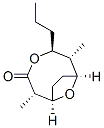 4,10-Dioxabicyclo[5.2.1]decan-3-one,2,6-dimethyl-5-propyl-,(1R,2S,5S,6R,7S)-(9CI) Struktur