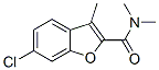 6-chloro-N,N,3-trimethyl-benzofuran-2-carboxamide Struktur