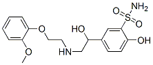 2-Hydroxy-5-[1-hydroxy-2-[[2-(2-methoxyphenoxy)ethyl]amino]ethyl]benzenesulfonamide Struktur