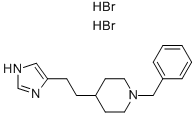 1-BENZYL-4-[2-(IMIDAZOL-4-YL)ETHYL]PIPERIDINE 2HBR Struktur