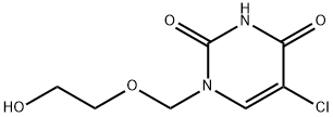 5-CHLORO-1-(2-HYDROXY-ETHOXYMETHYL)-1H-PYRIMIDINE-2,4-DIONE Struktur