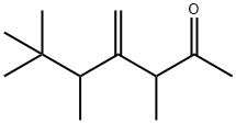 3,5,6,6-tetramethyl-4-methyleneheptan-2-one  Struktur