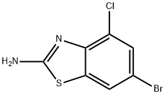 2-BenzothiazolaMine, 6-broMo-4-chloro- Struktur