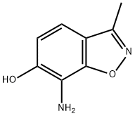 1,2-Benzisoxazol-6-ol,7-amino-3-methyl-(9CI) Struktur