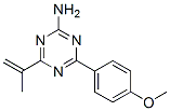 4-(4-methoxyphenyl)-6-prop-1-en-2-yl-1,3,5-triazin-2-amine Struktur