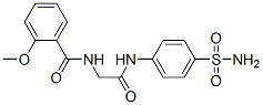 2-methoxy-N-[(4-sulfamoylphenyl)carbamoylmethyl]benzamide Struktur