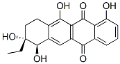 (7R,8R)-8-Ethyl-7,8,9,10-tetrahydro-1,7,8,11-tetrahydroxy-5,12-naphthacenedione Struktur