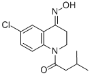 6-Chloro-1-(3-methyl-1-oxobutyl)-2,3-dihydro-4(1H)-quinolinone 4-oxime Struktur