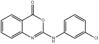 2-(3-CHLOROANILINO)-4H-3,1-BENZOXAZIN-4-ONE Struktur