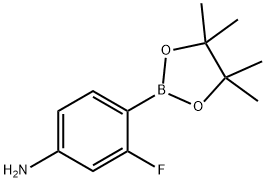 4-氨基-2-氟苯硼酸頻那醇酯, 819057-45-9, 結(jié)構式