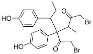 bis(bromoacetyl)hexestrol Struktur