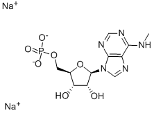 N6-METHYLADENOSINE 5'-MONOPHOSPHATE SODIUM SALT Struktur