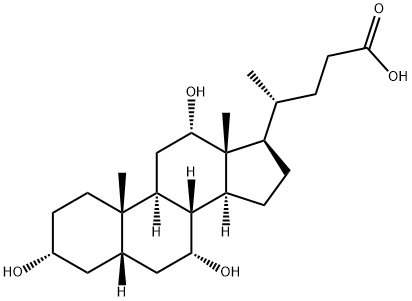 (3a,5b,7b,12b)-3,7,12-trihydroxy-Cholan-24-oic acid Struktur