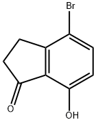 4-溴-7-羥基茚烷-1-酮, 81945-13-3, 結(jié)構(gòu)式