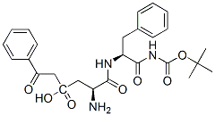 tert-butoxycarbonyl-beta-phenacyl-aspartyl-phenylalanineamide Struktur