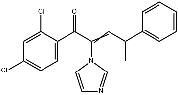 2-Penten-1-one,  1-(2,4-dichlorophenyl)-2-(1H-imidazol-1-yl)-4-phenyl- Struktur