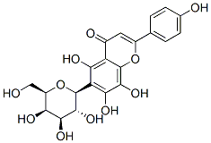 4H-1-Benzopyran-4-one, 6-beta-D-galactopyranosyl-5,7,8-trihydroxy-2-(4 -hydroxyphenyl)- Struktur