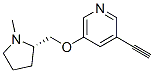 Pyridine, 3-ethynyl-5-[[(2S)-1-methyl-2-pyrrolidinyl]methoxy]- (9CI) Struktur