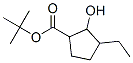 Cyclopentanecarboxylic acid, 3-ethyl-2-hydroxy-, 1,1-dimethylethyl ester (9CI) Struktur