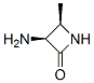 2-Azetidinone,3-amino-4-methyl-,(3S,4R)-(9CI) Struktur