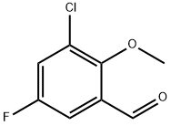 Benzaldehyde, 3-chloro-5-fluoro-2-methoxy- Struktur