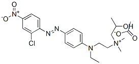 [2-[[4-[(2-chloro-4-nitrophenyl)azo]phenyl]ethylamino]ethyl](2-hydroxypropyl)dimethylammonium acetate  Struktur