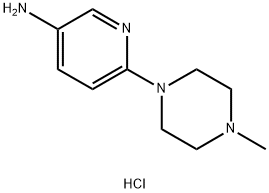 3-Amino-6-(4-methylpiperazin-1-yl)pyridine  triHydrochloride Struktur