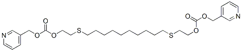 2,19-Dioxa-5,16-dithiaicosanedioic acid bis(3-pyridinylmethyl) ester Struktur