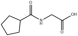 2-[(Cyclopentylcarbonyl)amino]acetic acid Struktur