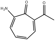 2,4,6-Cycloheptatrien-1-one, 2-acetyl-7-amino- (9CI) Struktur