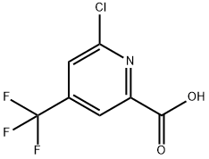 2-Pyridinecarboxylic acid, 6-chloro-4-(trifluoromethyl)- Struktur