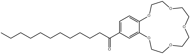 4-LAUROYLBENZO-15-CROWN-5 Struktur