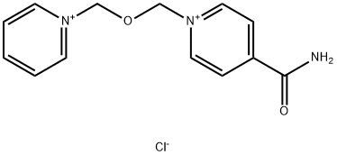 1-(((4-(Aminocarbonyl)pyridinio)methoxy)methyl)pyridinium dichloride Struktur