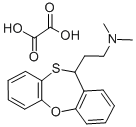 11-(2-Dimethylaminoethyl)-11H-dibenzo(b,f)-1,4-oxathiepin hydrogen oxa late Struktur