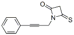 2-Azetidinone,  1-(3-phenyl-2-propynyl)-4-thioxo-  (9CI) Struktur