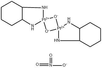 Diaquo[(1R,2R)-1,2-cyclohexanediaMine]platinuM DiMer Dinitrate Struktur