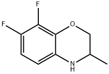 7,8-DIFLUORO-2,3-DIHYDRO-3-METHYL-4H-BENZOXAZINE Struktur