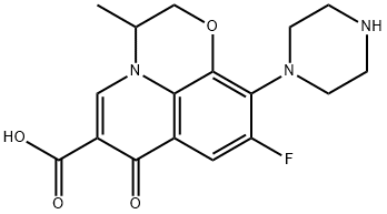 OFLOXACIN RELATED COMPOUND A (25 MG) ((RS)-9-FLUORO-2,3-DIHYDRO-3-METHYL-7-OXO-10-(PIPERA-ZIN-1 -YL)-7H-PYRIDO[1,2,3-DE]-1,4-BENZOXAZINE-6-CARBOXYLIC ACID) Struktur