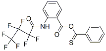 thiobenzyl N-heptafluorobutyrylanthranilate Struktur