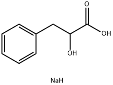 Benzenepropanoic acid, alpha-hydroxy-, sodium salt Struktur