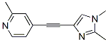 Pyridine, 4-[(1,2-dimethyl-1H-imidazol-4-yl)ethynyl]-2-methyl- (9CI) Struktur