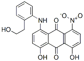 1,8-dihydroxy-4-[[2-(2-hydroxyethyl)phenyl]amino]-5-nitroanthraquinone  Struktur