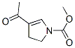 1H-Pyrrole-1-carboxylic acid, 4-acetyl-2,3-dihydro-, methyl ester (9CI) Struktur