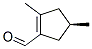 1-Cyclopentene-1-carboxaldehyde, 2,4-dimethyl-, (R)- (9CI) Struktur