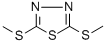 2,5-Dimethylsulfanyl-[1,3,4]-thiadiazole  Struktur