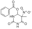 4-Benzoyloxy-5-nitro-4,5-dihydrothymine Struktur