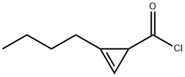 2-Cyclopropene-1-carbonyl chloride, 2-butyl- (9CI) Struktur